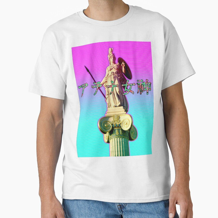 Athena Goddess gradient vaporwave by Yoshiyuki1998 T-Shirts, Hoodie, Sweatshirt | BlankRebels.com (Image 1)