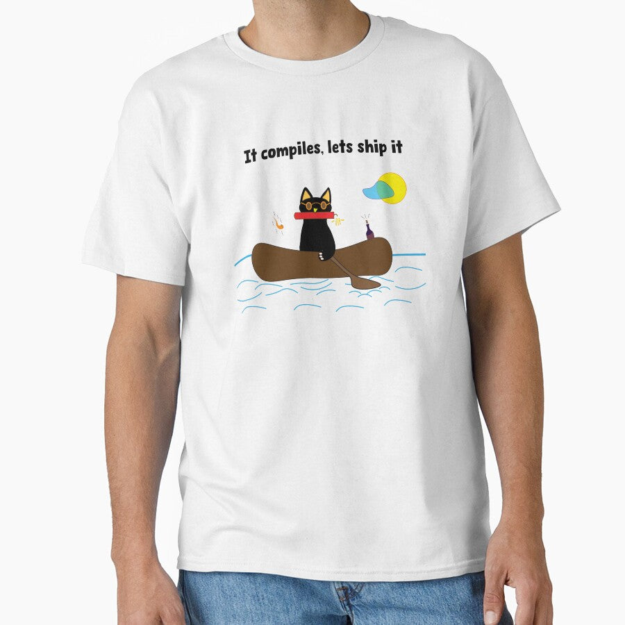 It compiles - Cat design shirt for Developers by Sarcastic designs Hoodie, Sweatshirt | BlankRebels.com (Image 1)