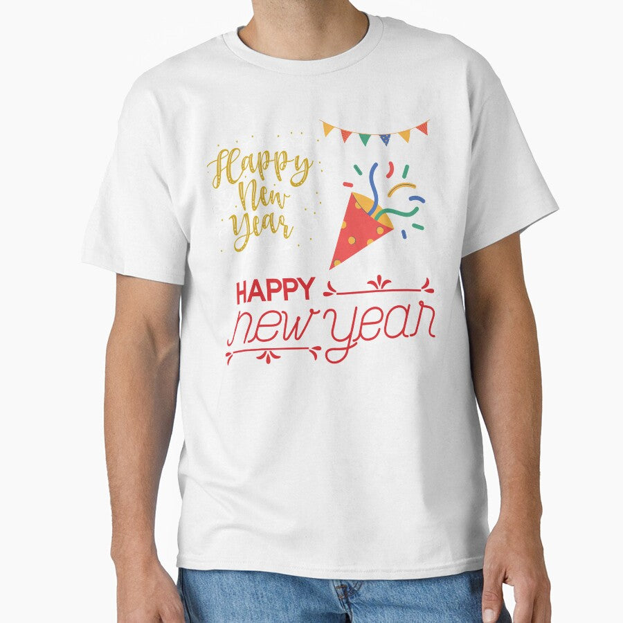Happy new year sticker - new year decor by Soul  ArtLove T-Shirts, Hoodie, Sweatshirt | BlankRebels.com (Image 1)
