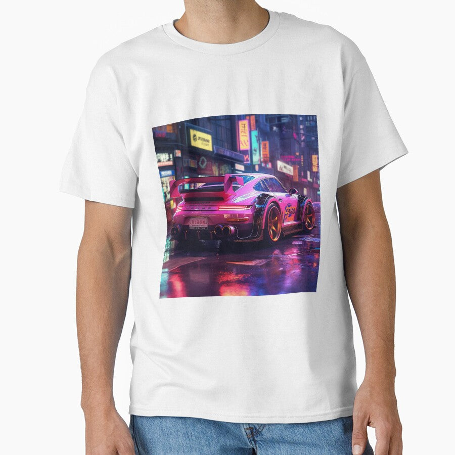Cyberpunk Porsche 911 by santhiWalken T-Shirts, Hoodie, Sweatshirt | BlankRebels.com (Image 1)