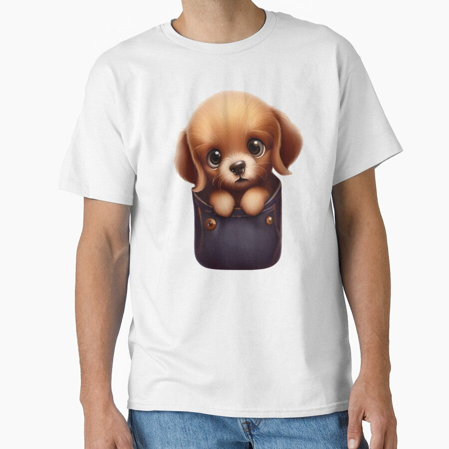 Dog in pocket funny puppy for dog lovers V3 by HipsterAnimals