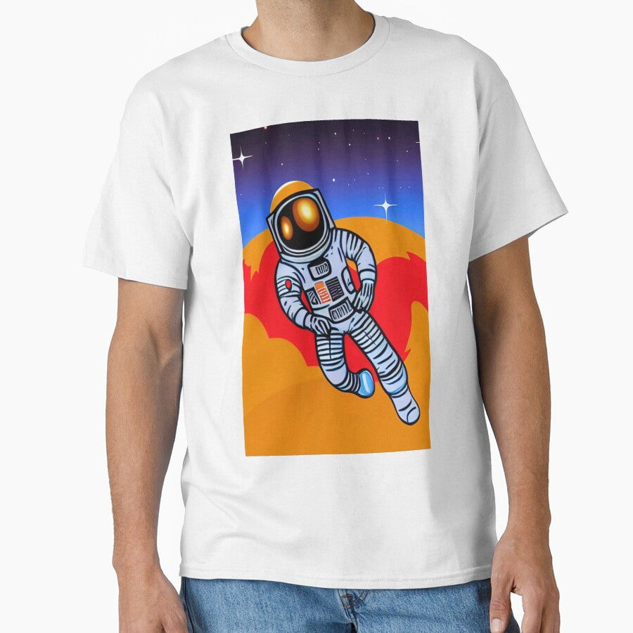 Astronaut On Mars Art by KishShop T-Shirts, Hoodie, Sweatshirt | BlankRebels.com (Image 1)