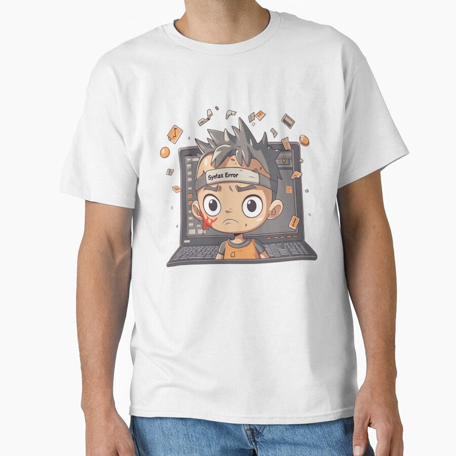 Syntax Error Survivor - Funny Programmer T-shirt & Sticker | Coding Humor Gift for Developers by counselormom... (Image 1)