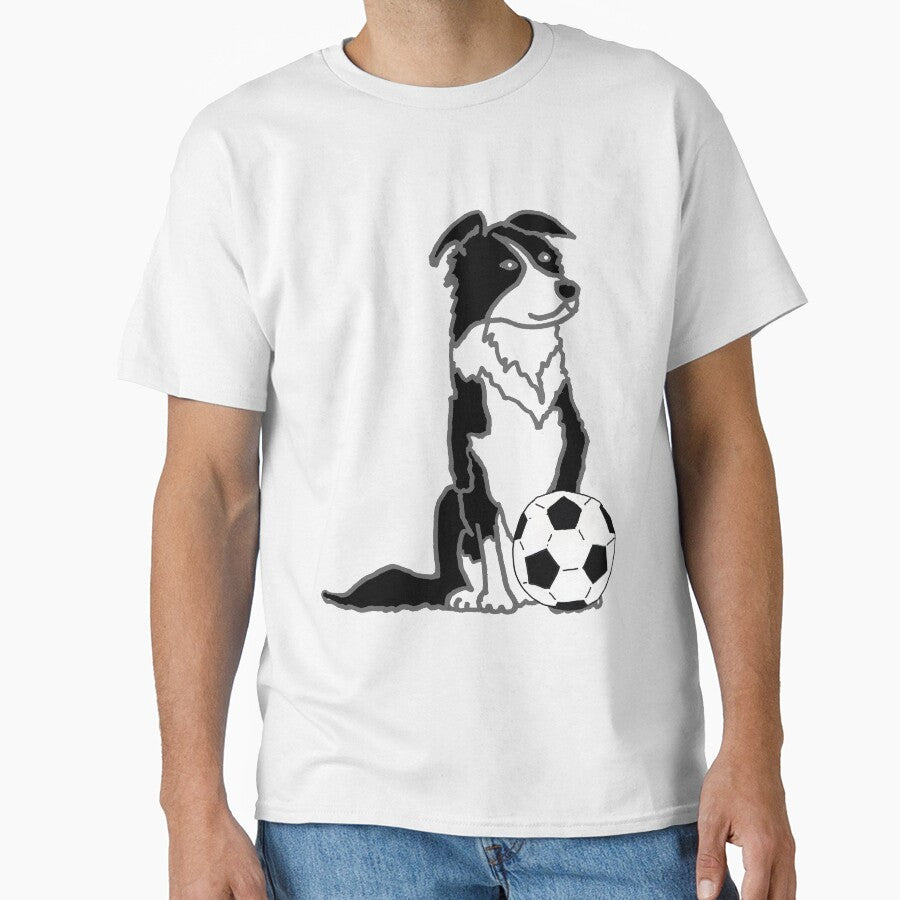 Funny Border Collie dog Playing Soccer by Nature's Fancy