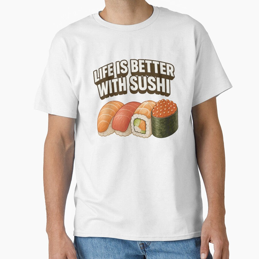 Life is Better with Sushi - Cute Japanese Food ArtLife is Better with Sushi - Cute Japanese Food Art by... (Image 1)