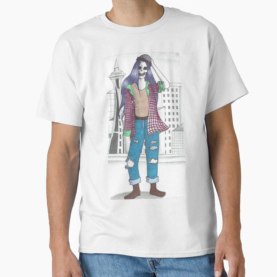 Grunge Skeleton by LaylaDesigns T-Shirts, Hoodie, Sweatshirt | BlankRebels.com (Image 1)