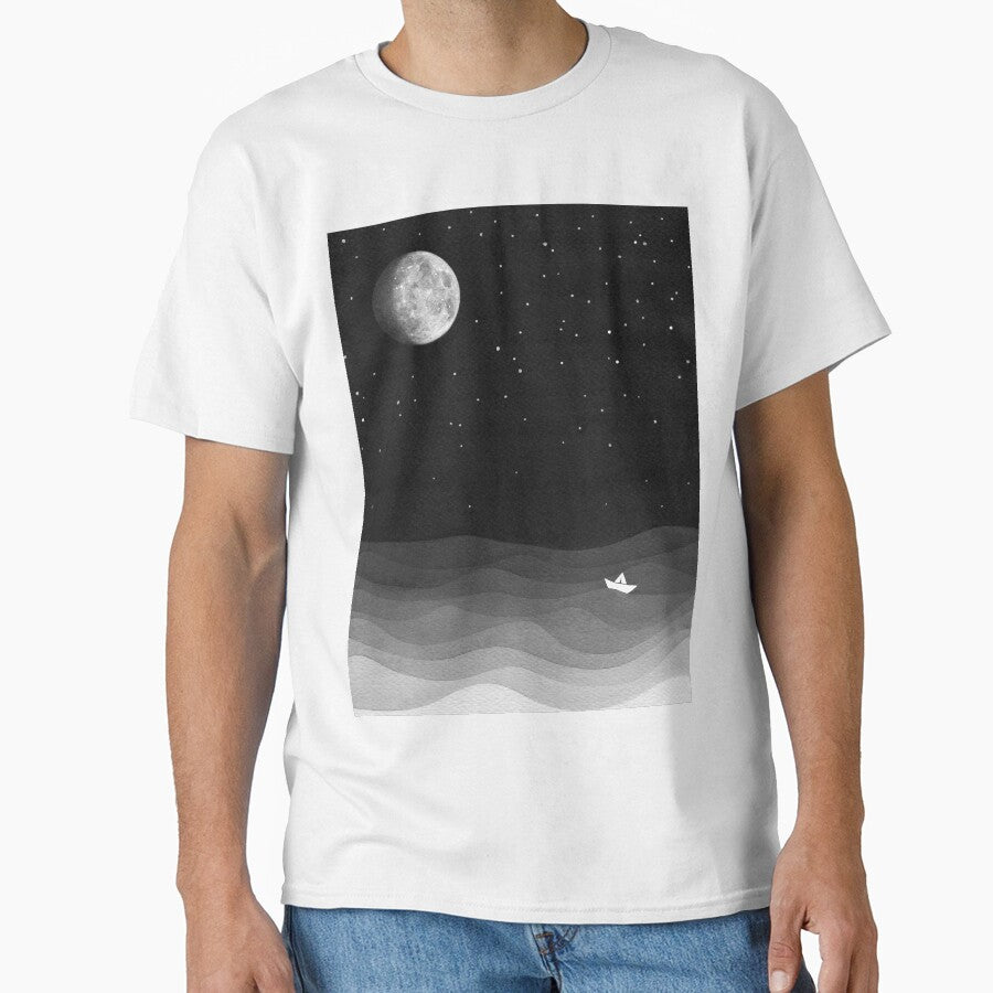Moon Phase in black & white by VApinx T-Shirts, Hoodie, Sweatshirt | BlankRebels.com (Image 1)