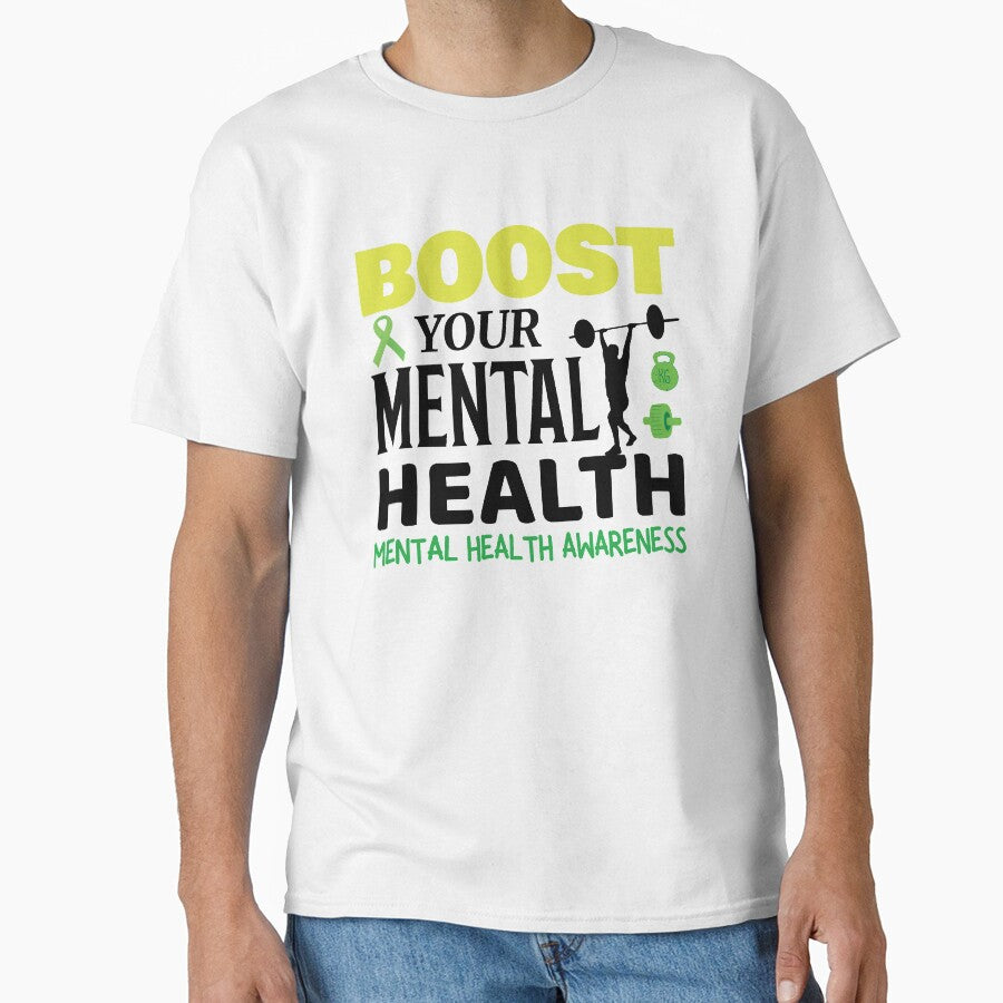Mental Health Awareness - Boost Your Mental Health By Sweating by OwlCanvas T-Shirts, Hoodie, Sweatshirt (Image 1)