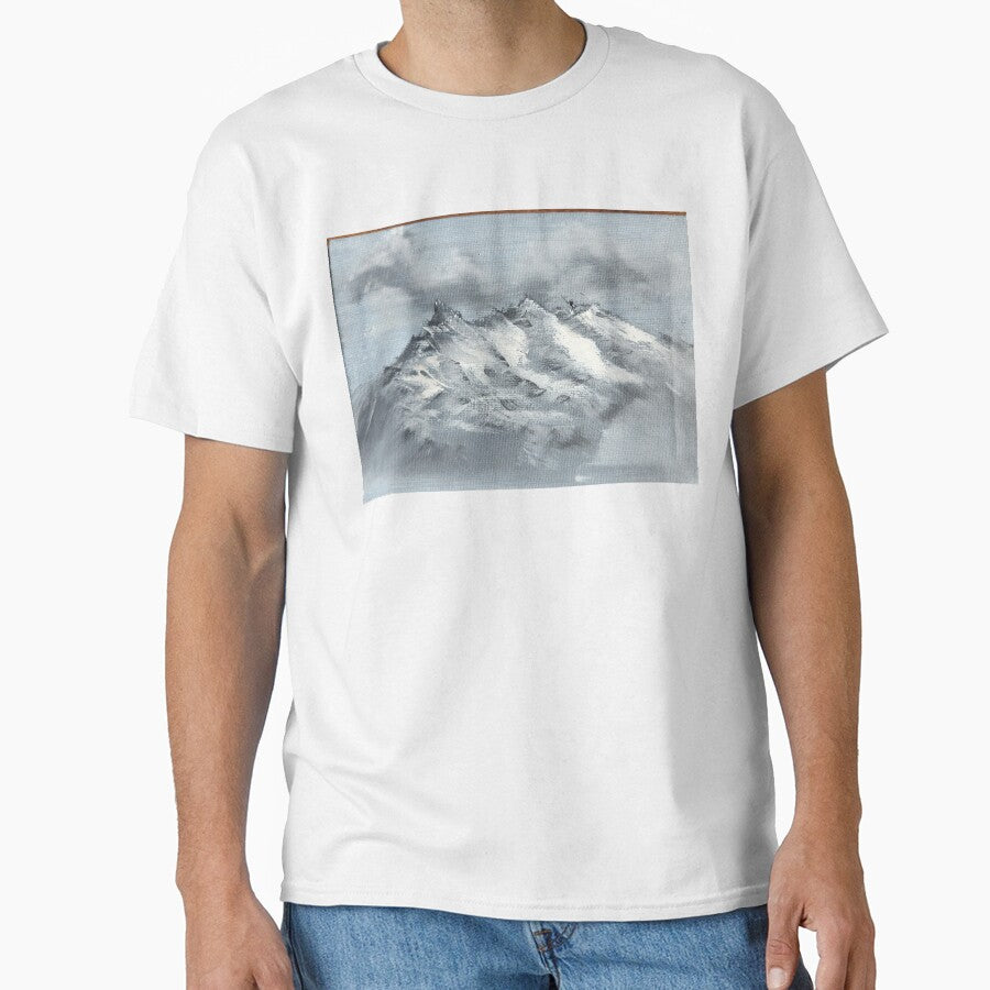 Snowy Mountain Range Nature by LanderBej T-Shirts, Hoodie, Sweatshirt | BlankRebels.com (Image 1)