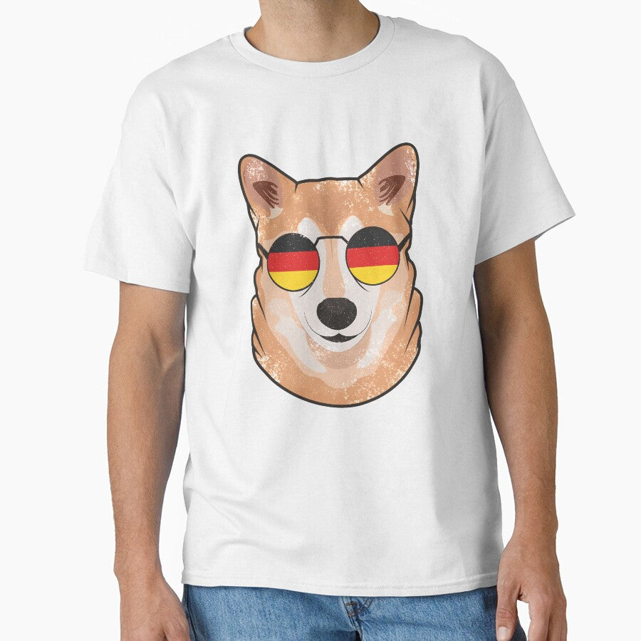 Vintage Patriotic Shiba Inu German Flag by feether-store