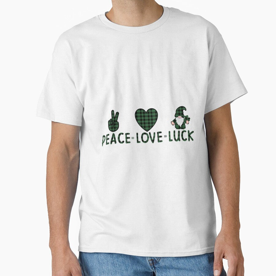 St Patrick's Day  Peace love luck by GraphicSphere T-Shirts, Hoodie, Sweatshirt | BlankRebels.com (Image 1)