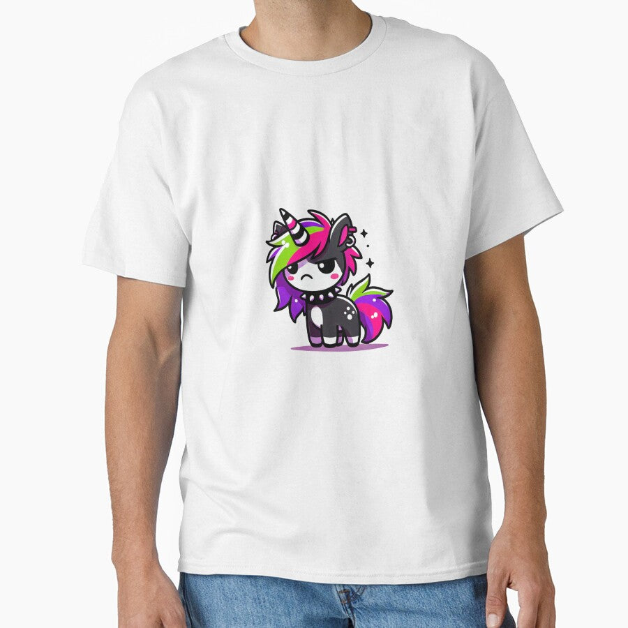 "Punk Attitude" - The Emo Grumpy Unicorn by 3DAF T-Shirts, Hoodie, Sweatshirt | BlankRebels.com (Image 1)