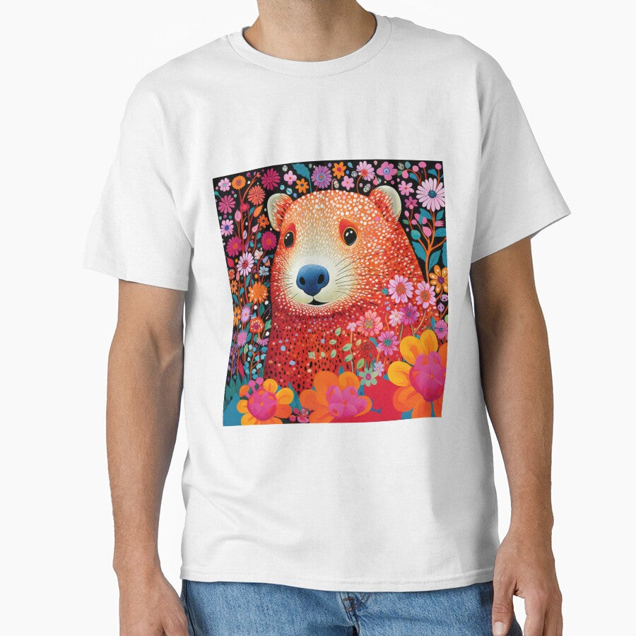 Capybara with Spring Flowers by GulDesignCo T-Shirts, Hoodie, Sweatshirt | BlankRebels.com (Image 1)