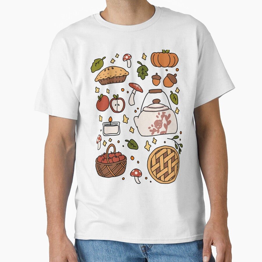 Cute Cottagecore Illustration Fall Autumn Season #1 by Annisa Yuwanda T-Shirts, Hoodie, Sweatshirt (Image 1)