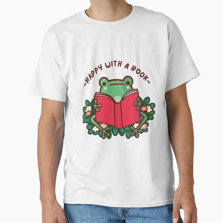Frog Reading a Book by UnwindMoon T-Shirts, Hoodie, Sweatshirt | BlankRebels.com (Image 1)