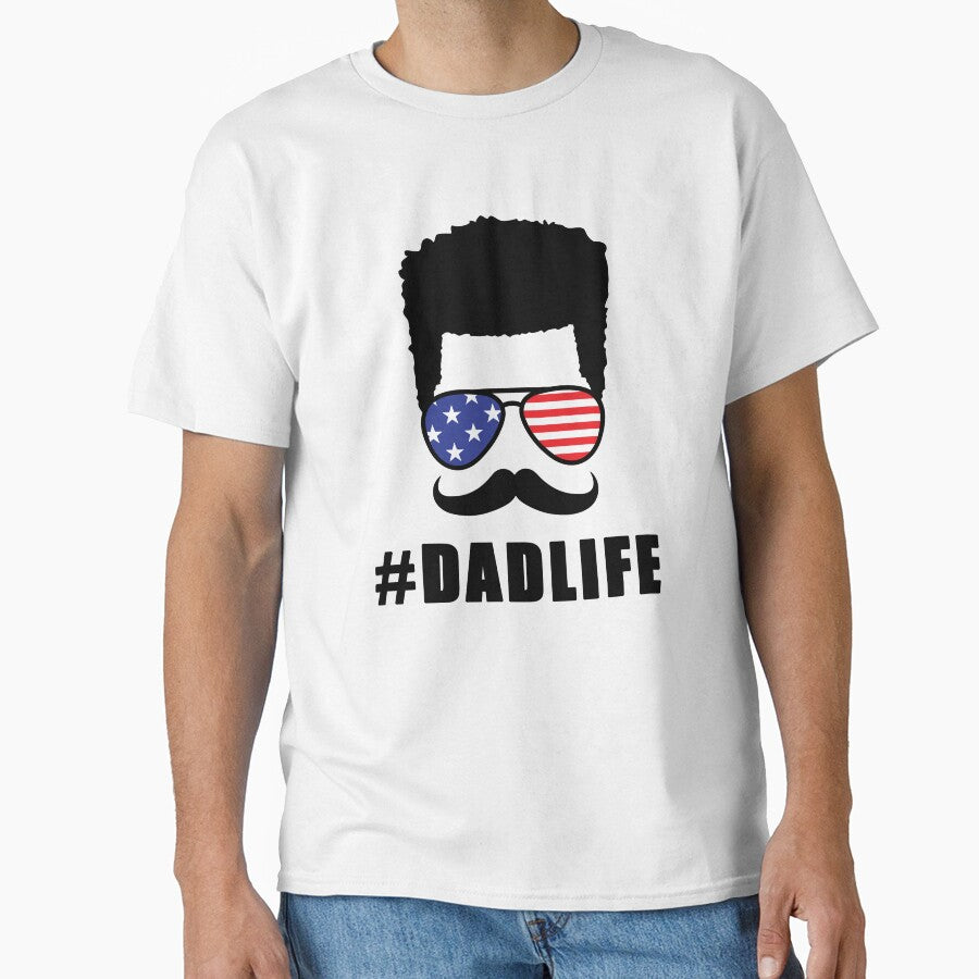 Dad Life with 4th of July Sunglasses American Flag by manzee T-Shirts, Hoodie, Sweatshirt | BlankRebels.com (Image 1)