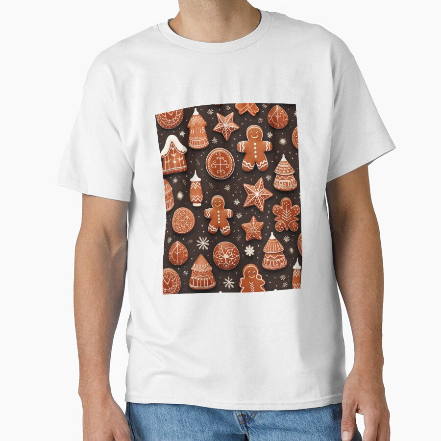 Christmas Gingerbread Pattern | Mugs by NicolasGlowArt T-Shirts, Hoodie, Sweatshirt | BlankRebels.com (Image 1)