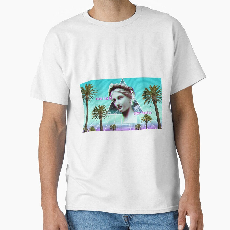 Vaporwave Ocean Sculpture by Bien Design T-Shirts, Hoodie, Sweatshirt | BlankRebels.com (Image 1)