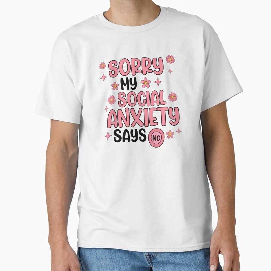 Funny Social Anxiety Quote by VedantXStudio T-Shirts, Hoodie, Sweatshirt | BlankRebels.com (Image 1)