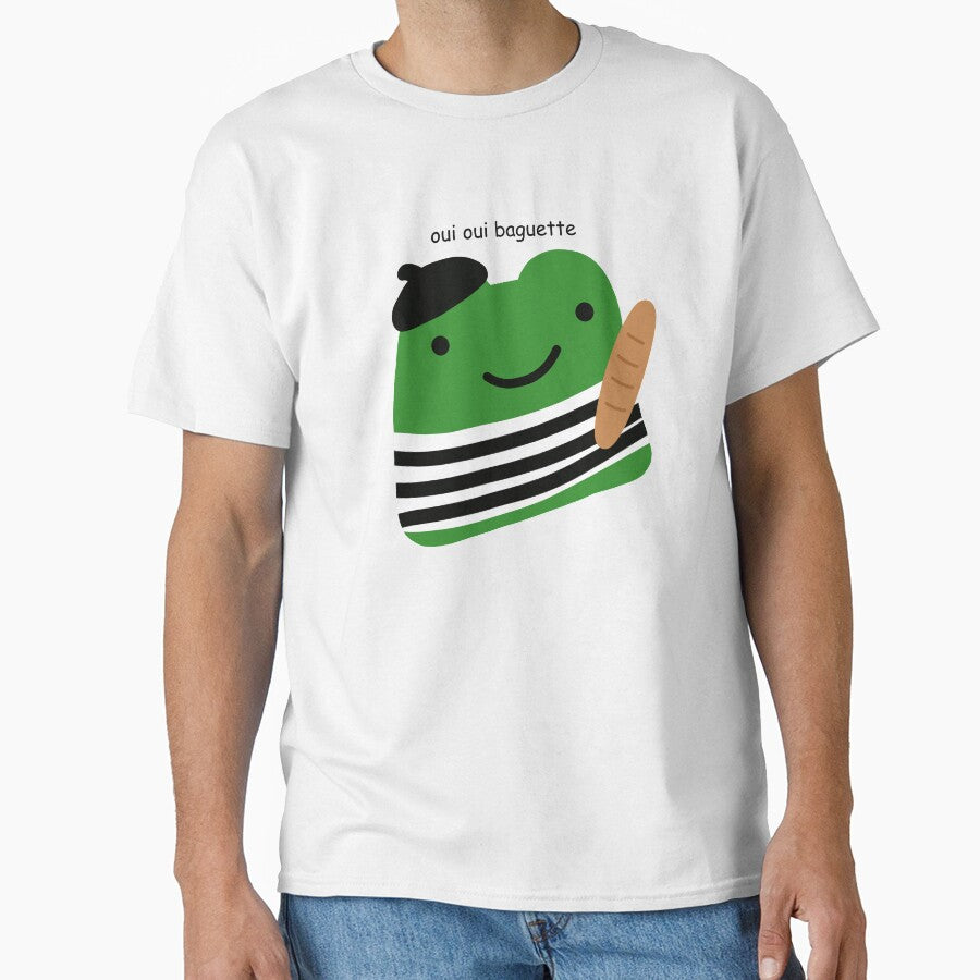 oui oui baguette french frog by naanlin T-Shirts, Hoodie, Sweatshirt | BlankRebels.com (Image 1)