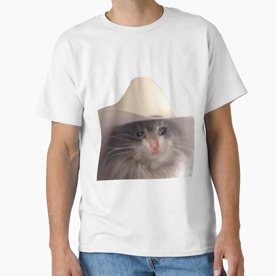 sad cowboy cat by kstoleit T-Shirts, Hoodie, Sweatshirt | BlankRebels.com (Image 1)