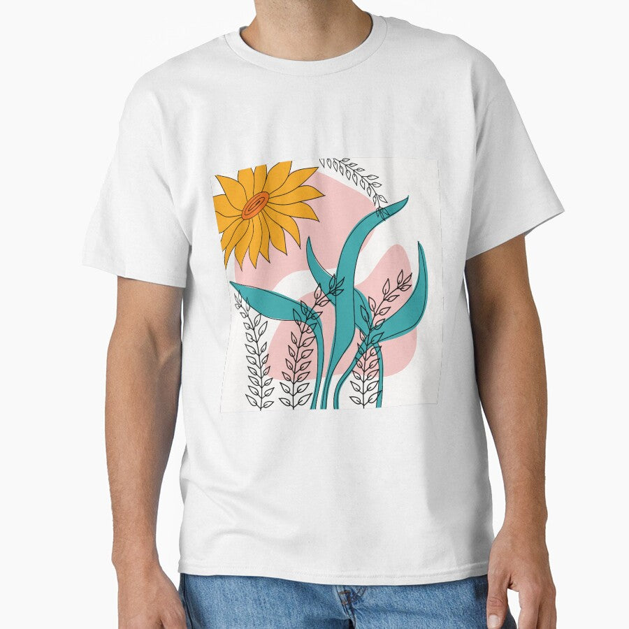 Botanical art with flower by kkanchan T-Shirts, Hoodie, Sweatshirt | BlankRebels.com (Image 1)