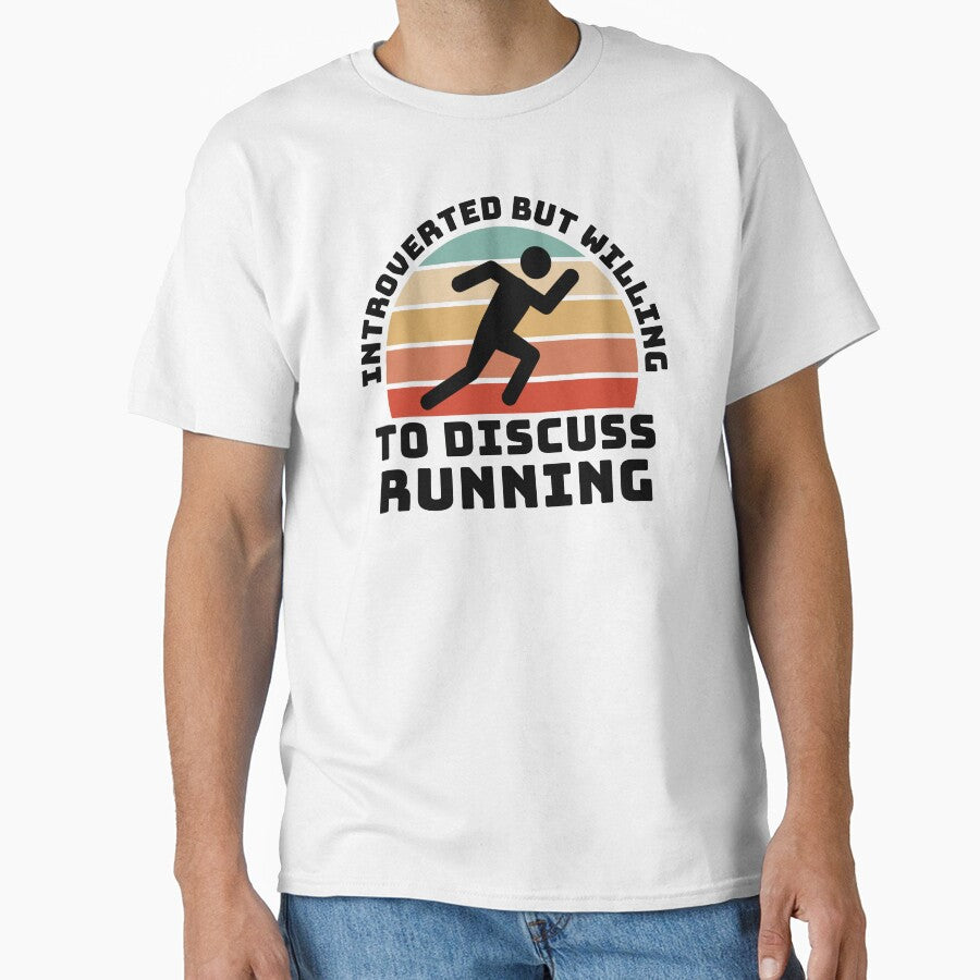 Copy of Running sports Quote , Introverted But Willing To Discuss Running  , this is a great gift for who loves... (Image 1)