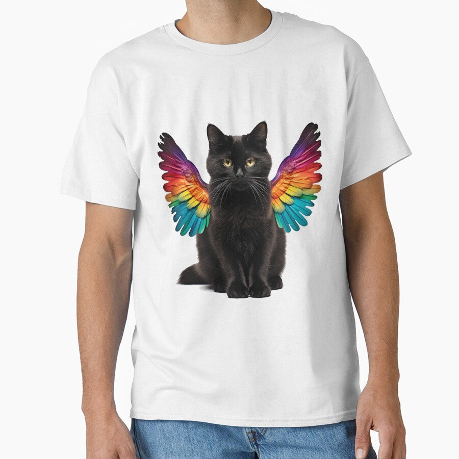 Rainbow black cat by Mikakujumi T-Shirts, Hoodie, Sweatshirt | BlankRebels.com (Image 1)