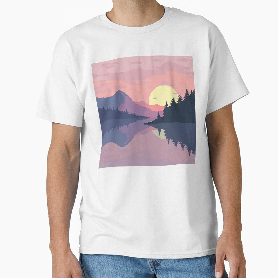 Sun over a lake by WisteriaStore T-Shirts, Hoodie, Sweatshirt | BlankRebels.com (Image 1)