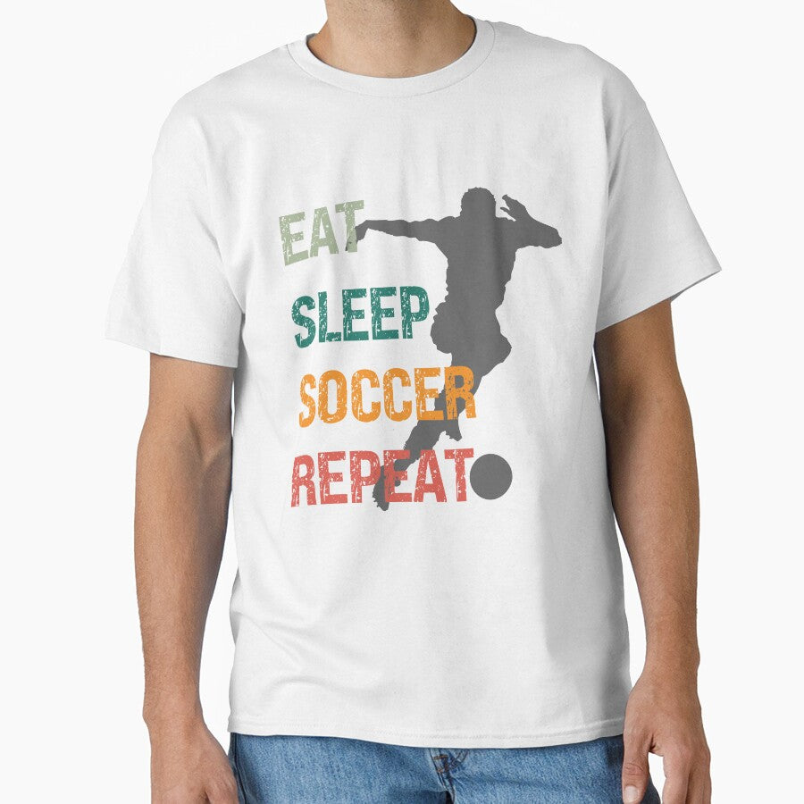 Eat Sleep Soccer Repeat Game Fan by PRINYOS