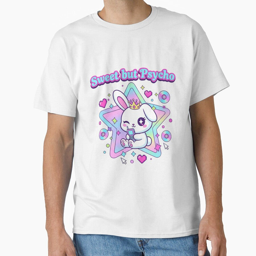 Sweet but Psycho – Kawaii Bunny Y2K Aesthetic by SaicoGN T-Shirts, Hoodie, Sweatshirt | BlankRebels.com (Image 1)
