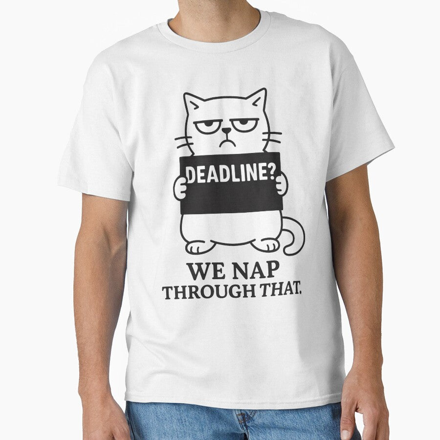 Deadline? We Nap Through That – Funny Hoodie & T-shirts for Remote Workers – Cozy Comfort Design by... (Image 1)