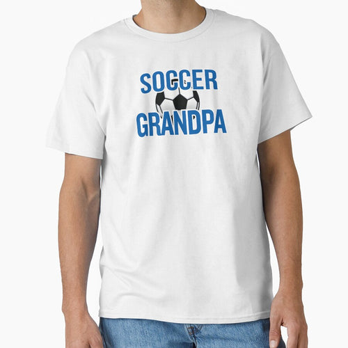 'Soccer Grandpa' (White) by The Button Gal