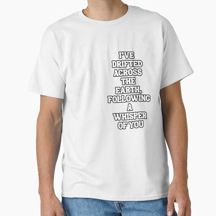 Minimalist Love Poem - 'A Whisper of You' Typography Design by AbuCAni Studio T-Shirts, Hoodie, Sweatshirt (Image 1)
