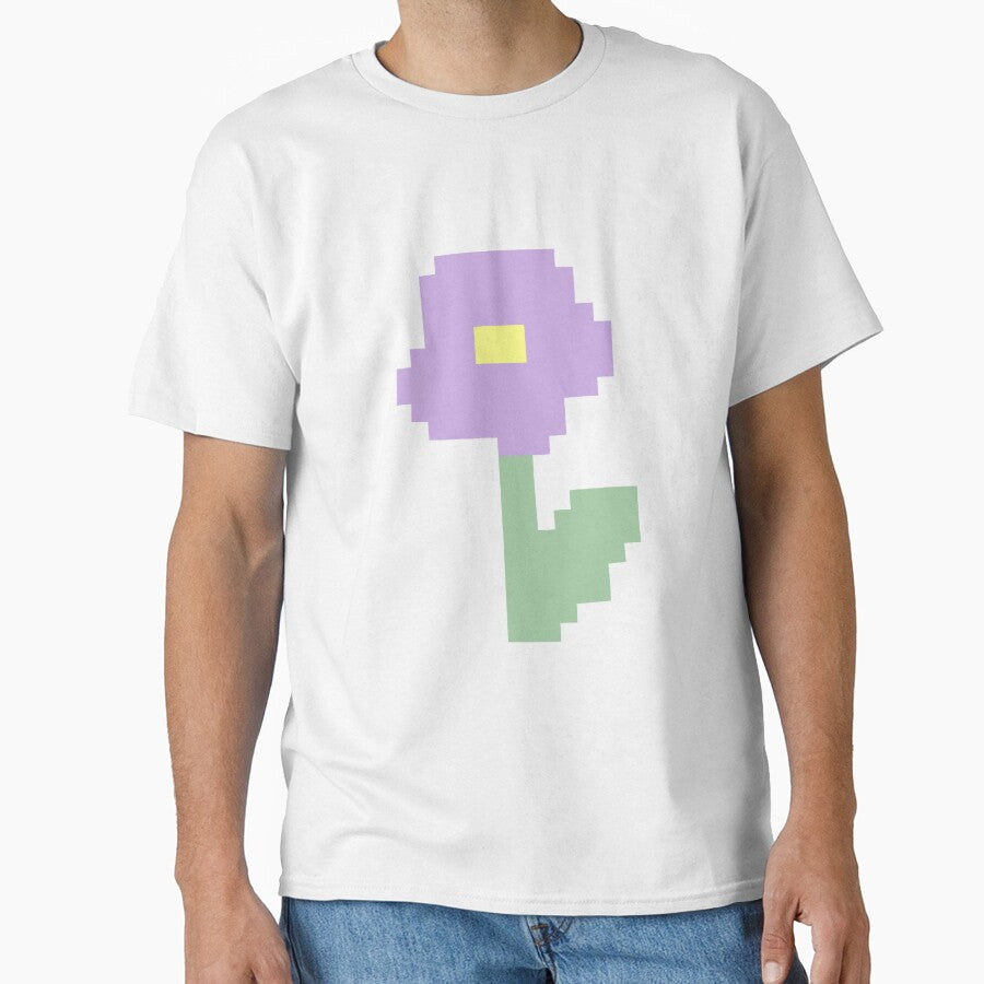 Purple Pixel Flower by CozyBerry Creations
