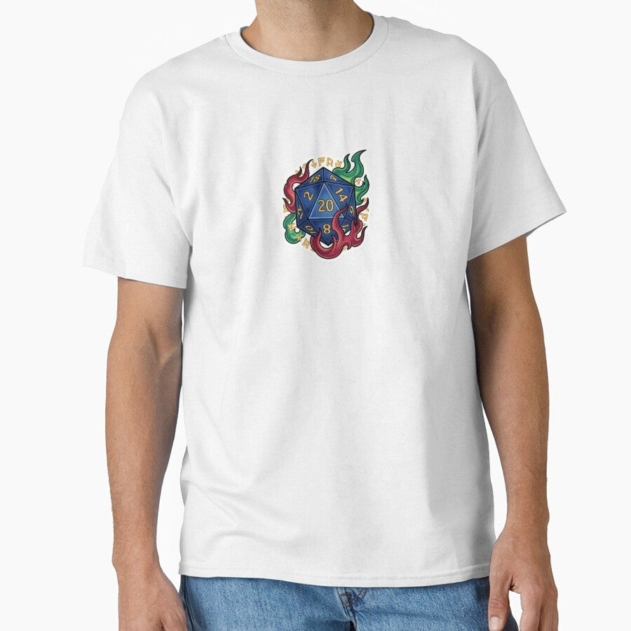 Critical Hit D20 Dice - Neo-Traditional Tattoo Sticker by Stickers à gogo T-Shirts, Hoodie, Sweatshirt (Image 1)