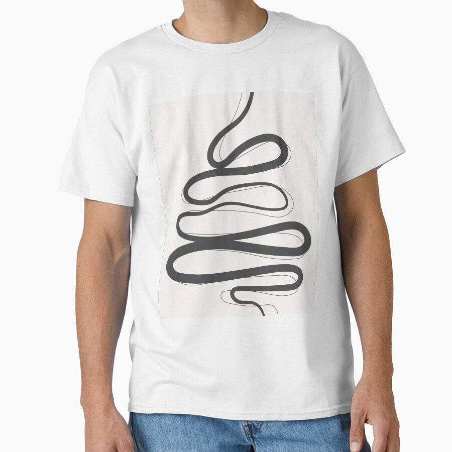 Minimalist Abstract Line Art 08-01 by PAPER MOON art & design T-Shirts, Hoodie, Sweatshirt | BlankRebels.com (Image 1)