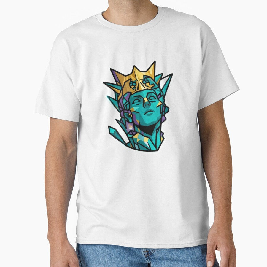 Crystal Guardian – Mystical Protector Fantasy Art | Spiritual Healing Crystal Design for Stickers & T-Shirts by... (Image 1)