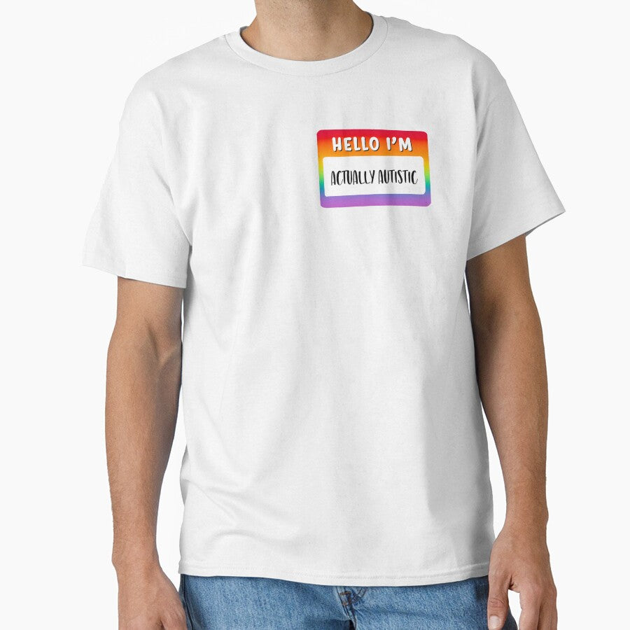 hello im actually autistic by mariahmoniquedesign T-Shirts, Hoodie, Sweatshirt | BlankRebels.com (Image 1)