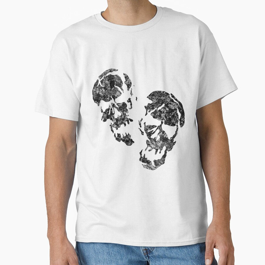 white leaves in darkest skies abstract skulls by TitaCris T-Shirts, Hoodie, Sweatshirt | BlankRebels.com (Image 1)