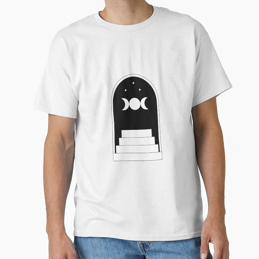 Boho staircase with moon phases by Lizvole T-Shirts, Hoodie, Sweatshirt | BlankRebels.com (Image 1)