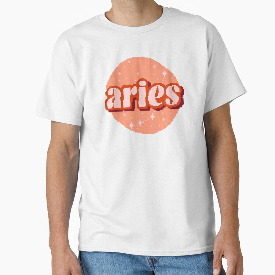Retro Pixel Aries Astrology by zaykovadesigns T-Shirts, Hoodie, Sweatshirt | BlankRebels.com (Image 1)