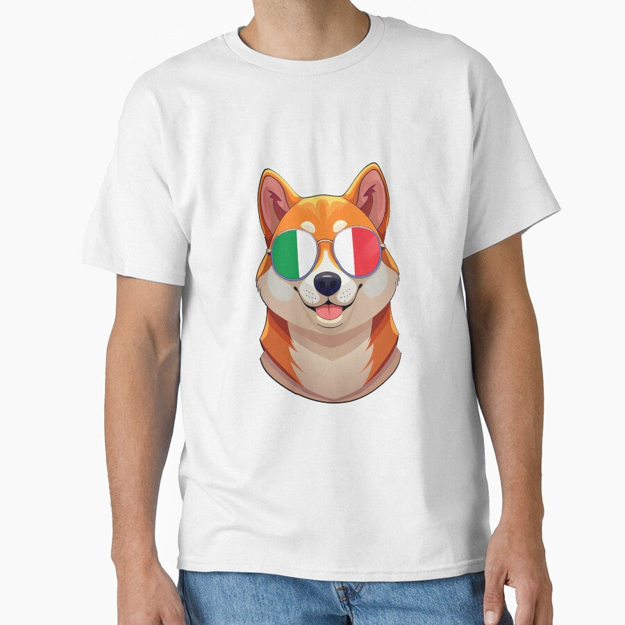 Patriotic Shiba Inu Italian Flag - Full Design by DreamBrushy