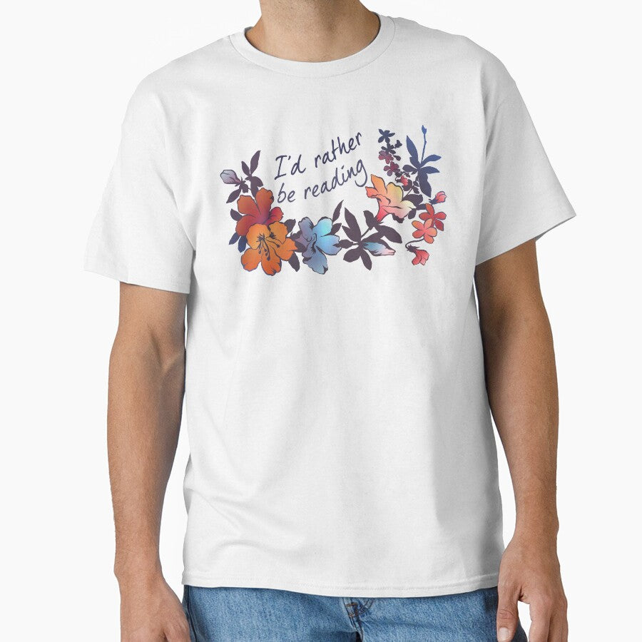 I'd Rather Be Reading by fabfeminist T-Shirts, Hoodie, Sweatshirt | BlankRebels.com (Image 1)