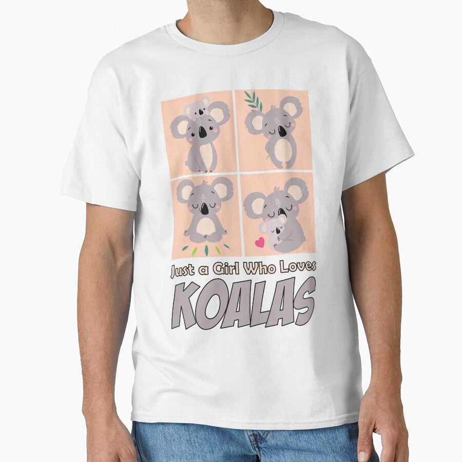 Just A Girl Who Loves Koalas by RicaGraphic T-Shirts, Hoodie, Sweatshirt | BlankRebels.com (Image 1)