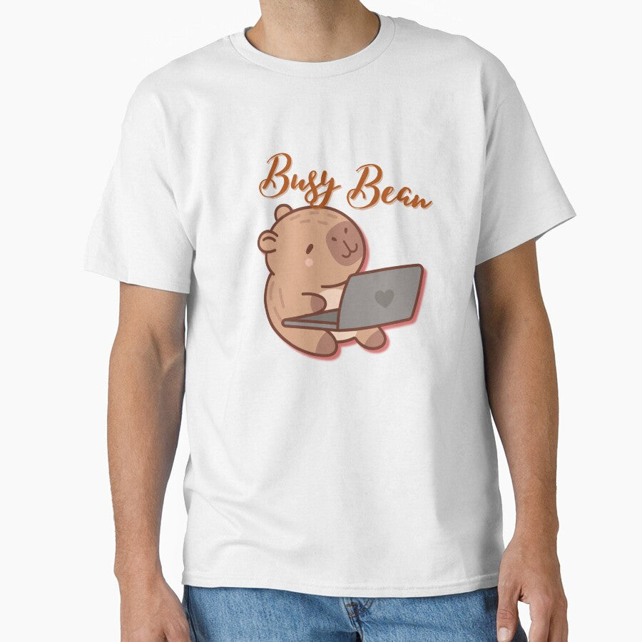 Busy Bean Capybara Design by MintNinja17 T-Shirts, Hoodie, Sweatshirt | BlankRebels.com (Image 1)