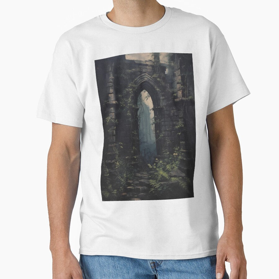 Ancient gateway castle dark academia gothic cottagecore decor by Mehak  Khan T-Shirts, Hoodie, Sweatshirt (Image 1)