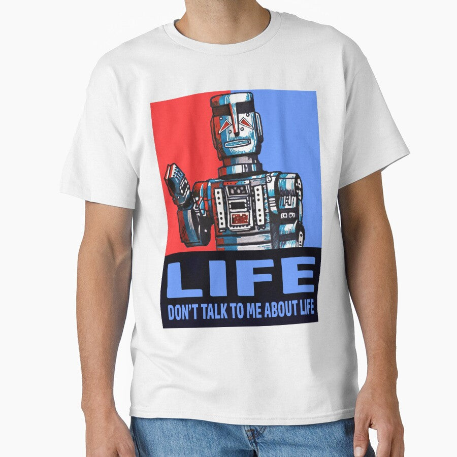 MARVIN THE PARANOID ANDROID - HITCHHIKERS GUIDE TO THE GALAXY by harmonks T-Shirts, Hoodie, Sweatshirt (Image 1)