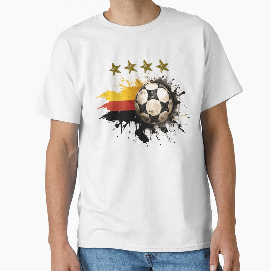 Germany Flag and four golden Stars by HandicraftArt