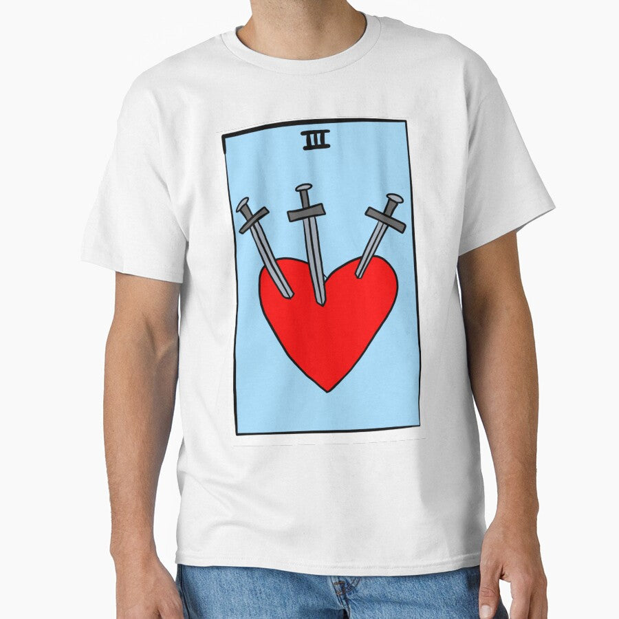 THREE OF SWORDS tarot card by Theo Altmaier T-Shirts, Hoodie, Sweatshirt | BlankRebels.com (Image 1)